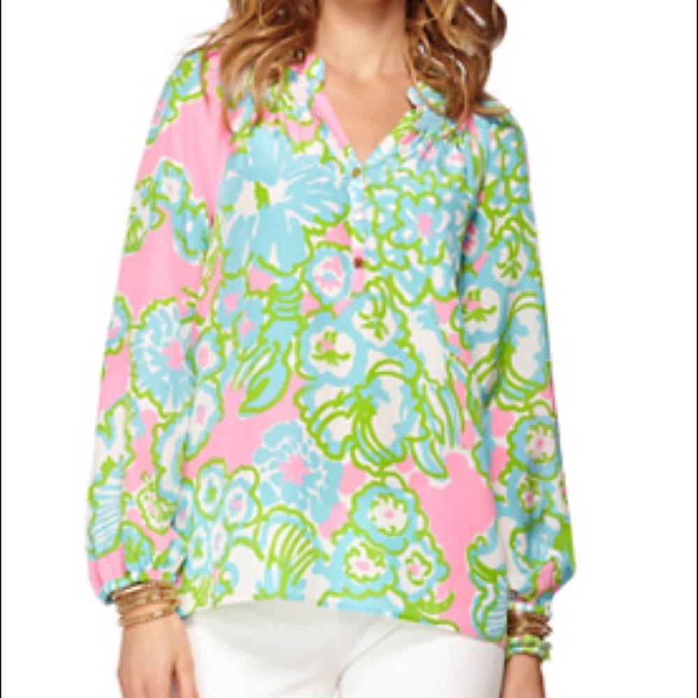 Lilly Pulitzer Elsa Top- Pink A Delicacy!